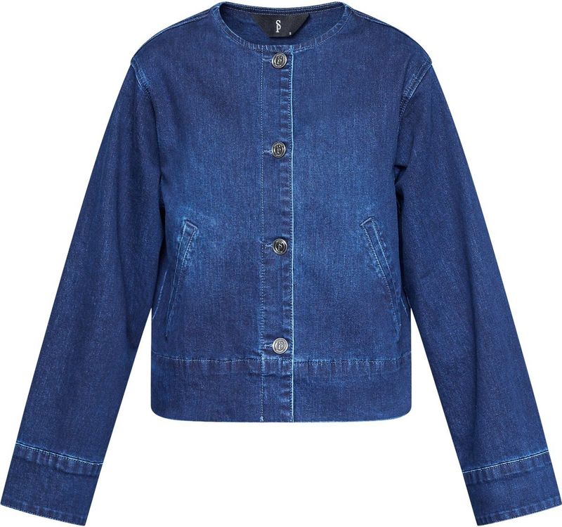 SISTERS POINT Feja-ja - Dames Jas - Dark Blue wash - Maat XS