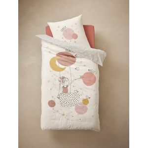 Vertbaudet - Set Dekbedovertrek + Kussensloop - Gerecycled Katoen - PRINCESSE POESIE
