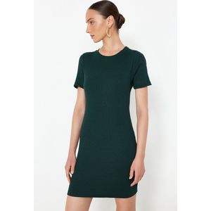 Trendyol - Mini - Gebreide Jurk - Granaatappelbloem