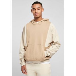 Urban Classics - Cut On Sleeve Hoodie/trui - S - Beige