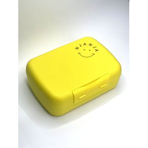 NJANJA - lunchbox voor kinderen - lunchbox voor volwassen - geel - brooddoos - broodtrommel - vershouddoos