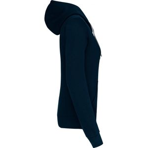 Sweatshirt Dames XL Kariban Lange mouw Navy / Fine Grey 80% Katoen, 20% Polyester