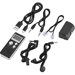 Digitale Voice Recorder 8GB met LCD-scherm - Telefoongesprek Recorder en Voice Geactiveerde Opnames