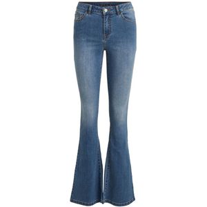 VILA VIEKKO RW FLARED JEANS NOOS Medium Blue Denim Dames Jeans - Maat L X L32
