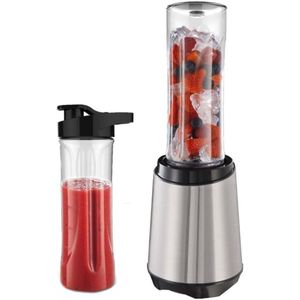 Intelectro Blender To Go - De Ultieme Smoothie Sensatie - Krachtige Motor - Compact Design - 2 Inbegrepen Containers van 600ml - Zilver - Levering Sneller dan Aangegeven!