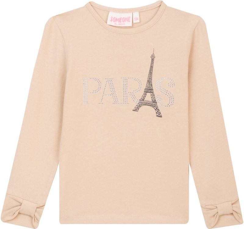 Someone meisjes longsleeve - Beige