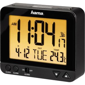 Hama Wekkerradio met achtergrondverlichting en temperatuurweergave RC 550, 9,5 cm