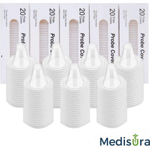Medisura Oorthermometer Beschermkapjes – 100 Stuks – Compatibel met Braun ThermoScan 3, 5, 7 & 7+ – Hygiënische Lensfilters – BPA- & Latexvrij