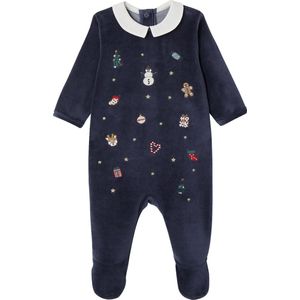Kerstpyjama - Marineblauw - Baby - Met Borduurwerk