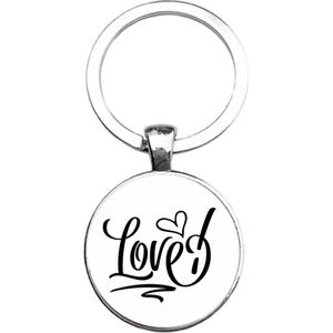 Sleutelhanger Glas - Love