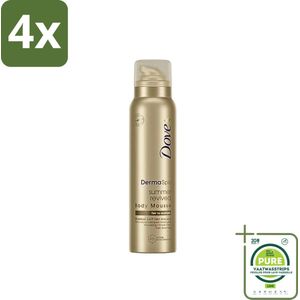 Dove DermaSpa - Zelfbruiner - Tanning Mousse - Medium-Dark - 150 ml - Voordeelverpakking - 4 stuks - Zonnebruining mousse - Dove DermaSpa