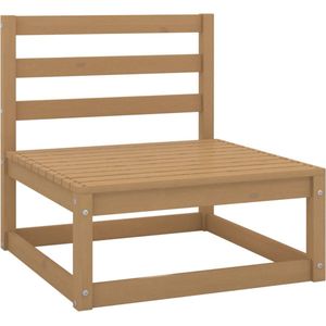 vidaXL Tuinmiddenbanken - Massief Grenenhout - 3 Stuks Tuinbank - Grenenhout Bank - Lounge Set - Tuinset - Buitendrank