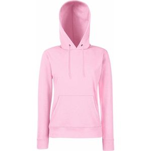 Fruit of the Loom - Lady-Fit Classic Hoodie - Lichtroze - XS