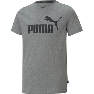 PUMA ESS Logo Tee B Jongens T-shirt - Grijs - Maat 176