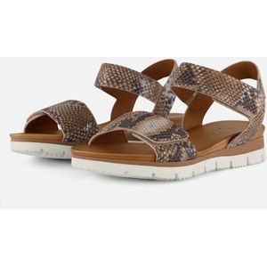 Aqa Snake Sandalen taupe Leer - Dames - Maat 38