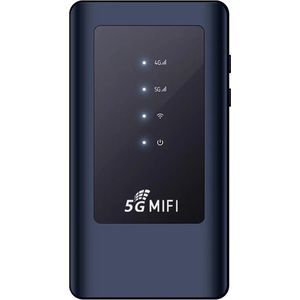 DrPhone AeroLink - 5G MiFi Portable WiFi Hotspot | Dual Band 433 Mbps | Mobiele LTE 4G / 5G Router - Low Latency - 16 Apparaten