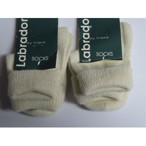 Sokken - Ecru - 2 Pack - Effen - Overslag