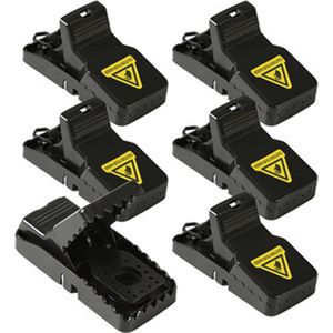 Somstyle Muizenvallen Set - 6 Stuks - Muizenklem Voor Binnen & Buiten - Muizengif Alternatief - Zwart