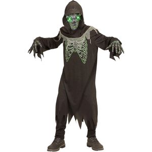WIDMANN - Zwart en groen reaper kostuum voor kinderen - 128 (5-7 jaar)