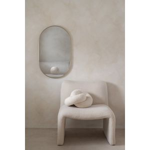 Nordic Style® Wandspiegel 80x50cm | Greige | Scandinavische Spiegels | Wandspiegel | Badkamerspiegel | Gangspiegel