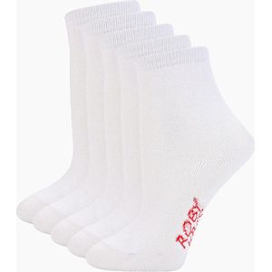 RobyKris Kids 5 paar kindersokken - Wit - Maat 34/35