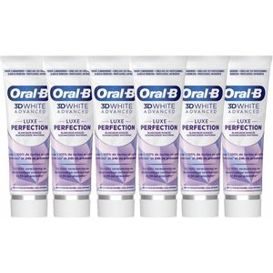 Oral-B - 3D White Advanced - Luxe Perfection - Tandpasta - Voordeelverpakking 6 x 75 ml