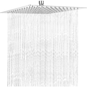 Regendouchekop 30 x 30 cm van 304 roestvrij staal met 144 anti-kalk sproeiers