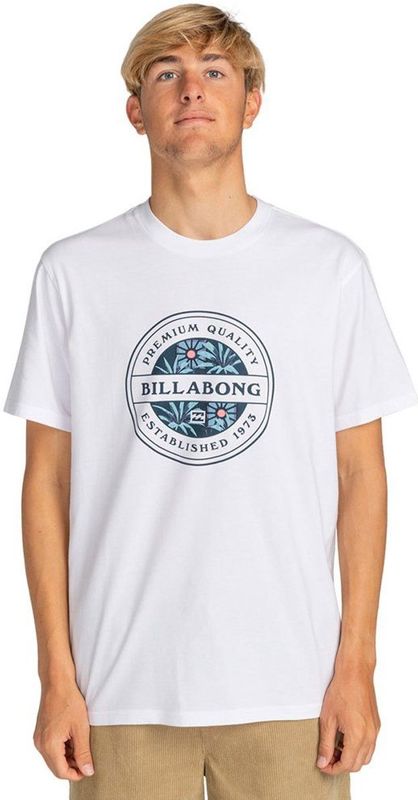 Billabong - Rotor Fill - T-shirt - Wit - Katoenen Jersey Stof