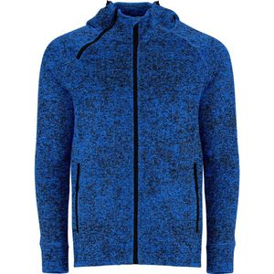 Kobalt Blauw melee jas met rits en capuchon model Everest merk Roly maat XXL