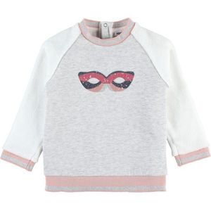 noukie's , meisjes, s.shirt , grijst / rose / gebroken wit ,  6 jaar 116