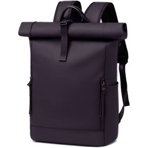 Waterdichte Rolltop Rugzak Voor Laptop Tot 17.3 Inch - Grote School- En Reisrugzak Voor Vrouwen En Mannen - Geschikt Als Handbagage Voor Vliegtuig - Zwart