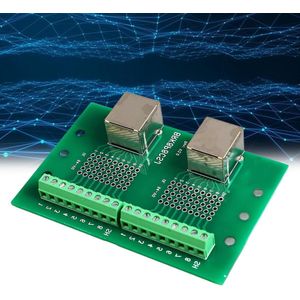 Ethernet Connector Breakout Board Dual Network Port Input Schroef Terminal Board - Snelle Overdracht - Breed Toepassing .
