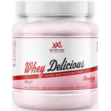 XXL Nutrition - Whey Delicious - Aardbei - Wei Eiwitpoeder met BCAA & Glutamine, Proteïne poeder, Eiwit shake, Whey Protein - 450 gram