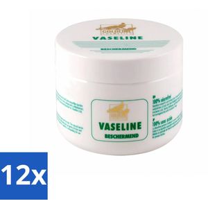 12 x Goldline - Vaseline - Huidverzorging - Beschermend & Hydraterend - 250 ml - Lichaamscrème - Vaseline - Hydraterende Crème - Beschermende Crème - Droge Huid