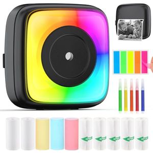 Draagbare Bluetooth Thermische Fotoprinter met 10 Rollen Papier voor Android en iOS