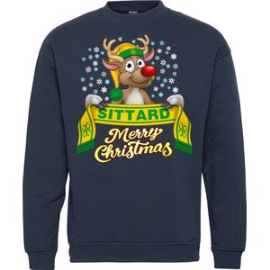 Kersttrui Sittard | Foute Kersttrui Dames Heren | Kerstcadeau | Fortuna Sittard supporter | Navy | maat 140/152