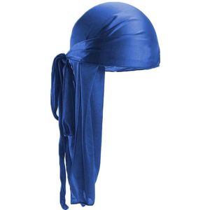 Knaak Durag Donker Blauw - Satijn - Premium Kwaliteit - Waves en Dreadlocks