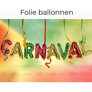 Design407.nl - Folie ballonnen Carnaval - Rood Geel Groen - Carnaval - Vastelaovend - Carnaval decoratie - Carnaval accessoires - Carnaval versiering - Limburg - Ballon - Folieballon