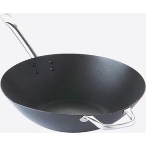 Point-Virgule Wokpan - Professionele Wok - Whitford Anti-aanbaklaag - Ã˜ 36cm