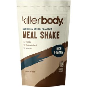 Killerbody Maaltijdshake Probeerverpakking - Cookies and Cream - 500 gr - Draagt bij aan Gewichtsverlies