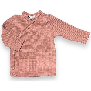 Overslagshirt lange mouw Cable Clay Pink - Roze - Feathers - Maat 50/56