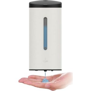 Automatische Zeepdispenser voor Wandmontage - Roestvrijstalen Vloeistofdispenser met Grote Capaciteit van 800ml - Handdesinfectie Dispenser voor Eetkamers, Toiletten en Openbare Ruimtes - Hygienische Zeepdispenser