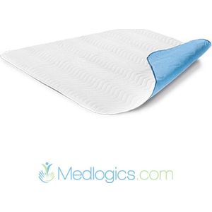 Medlogics wasbare incontinentie onderlegger - bed onderlegger - absorberende matrasbeschermer - 85 x 90 cm