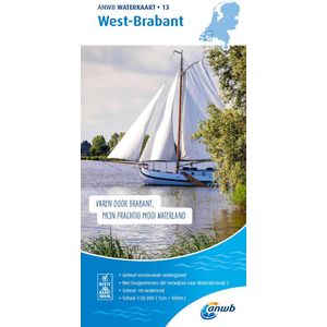ANWB waterkaart 13 - Waterkaart 13. West-Brabant