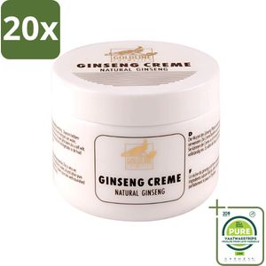 20 x Goldline - Bodycrème - Natural Ginseng - Verzorgend & Versterkend - 250 ml - Grootverpakking - Bodycrème - Ginseng - Huidverzorging - Hydraterende Crème - Revitaliserende Crème