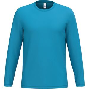 iDeal Basic Brand iDeal190 uniseks T-shirt LSL IB323 - Ideal Atoll Blue - XL