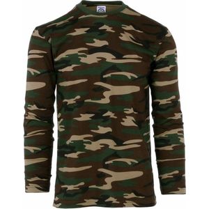 Camouflage shirt voor heren lange mouw L (52)