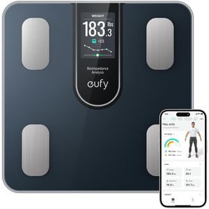 eufy - Slimme Personenweegschaal C20 - Digitale Lichaamsvetweegschaal - Groot TFT-display - Bluetooth - 16 Meetwaarden