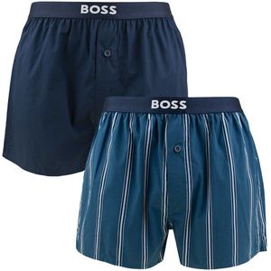 Hugo Boss - BOSS - Boxershorts - Blauw - 2-pack - Wijde