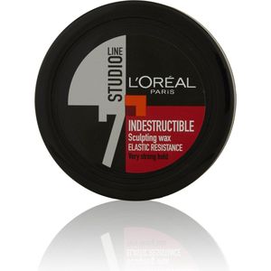 L'Oréal Paris Studio Line Indestructible - Gel Sculpting Wax Extra Sterke Fixatie - 6 x 75ml - Voordeelverpakking